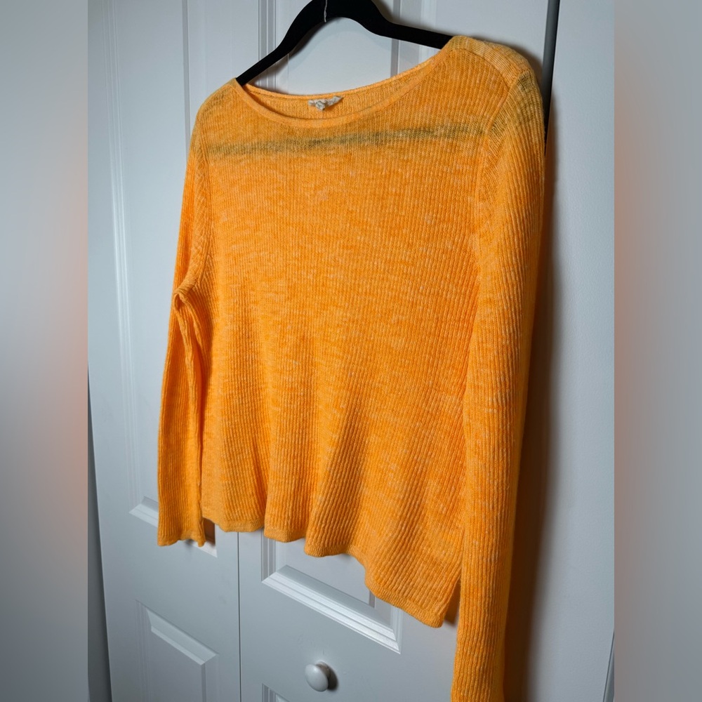 Eileen Fisher Linen blend knit long sleeve - Picture 2 of 5